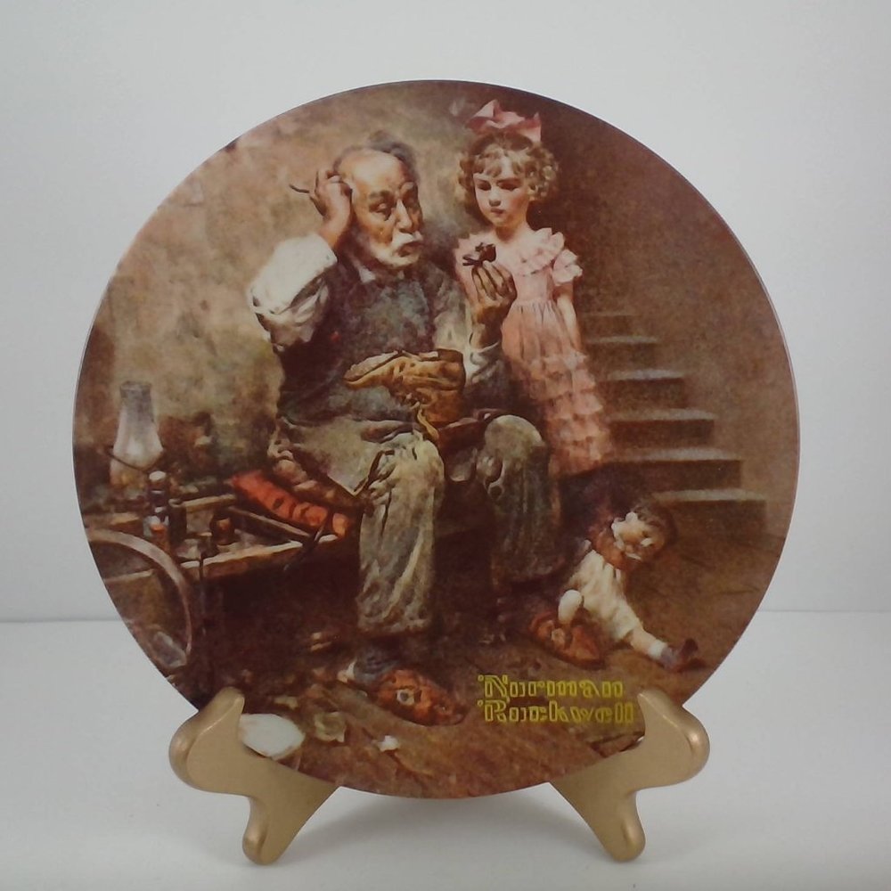 Norman Rockwell "The Cobbler" Heritage Col. LTD. 1978, 2nd Issue #17715F